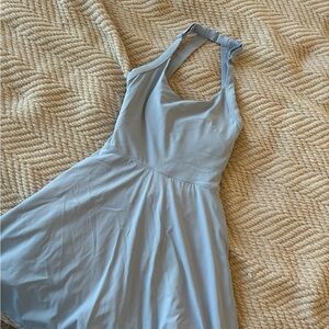 Blue Halter Tennis Dress